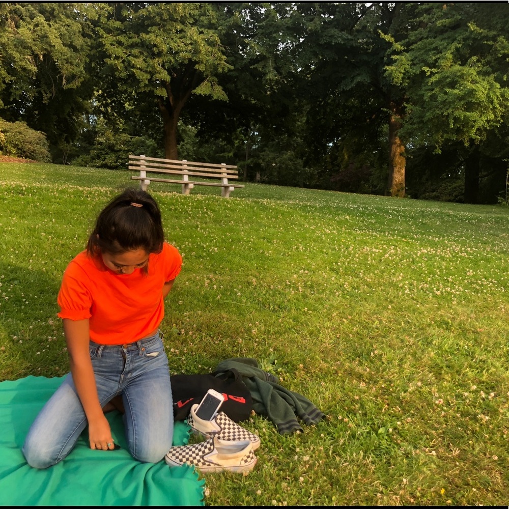 Orange ASOS t-shirt